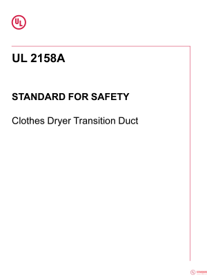 UL 2158A PDF UL 2158A PDF